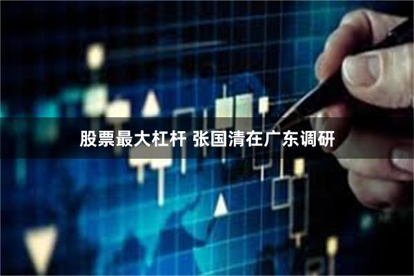股票最大杠杆 张国清在广东调研